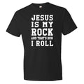 Jesus is my Rock Shirt Christian Shirt Jesus Shirt Jesus Christ Shirt Religious Shirt Positive Message Shirt with Saying Christian OS5742 Graphic Tee – Easygoing Wear · Top Pick For Any Outfit