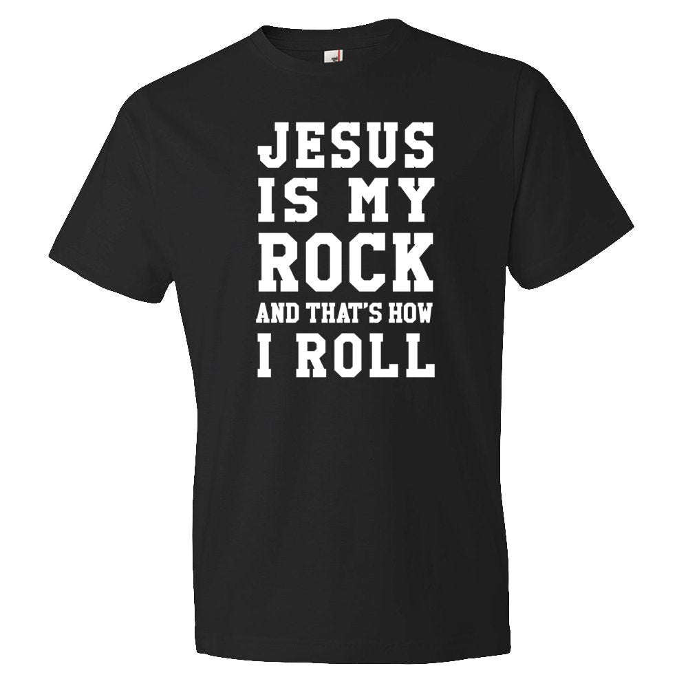 Jesus is my Rock Shirt Christian Shirt Jesus Shirt Jesus Christ Shirt Religious Shirt Positive Message Shirt with Saying Christian OS5742 Graphic Tee – Easygoing Wear · Top Pick For Any Outfit