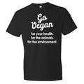 Go Vegan Shirt Vegan Gift for Vegan Shirt Vegetarian Shirt Vegetarian Gift Vegan Clothing Funny Gift for her Animal Rescue OS101 Graphic Tee – Soft Feel · High-Quality Print