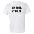 Boat Gift Boat Shirt Captain Gift Captain Shirt My Boat My Rules Shirt Sail Gift Sail Shirt Boating Shirt Pirate Shirt for Dad OS120 Graphic Tee – Warm & Stylish · High-Quality Print