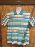 HR054 195039s Candy Stripe blue and white Hollywood Rogue reproduction men39s shirt Size X Large Graphic Tee – Everyday Comfort · Great Gift For Fans