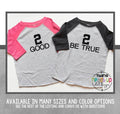 Twin BoyGirl 2nd Birthday Shirts Second Bday Twin Tees 2 Good 2 Be True Twin tshirts Raglan Two Birthday Shirts Trendy Siblings Gift Graphic Tee – Premium Graphic · Must-Have Style