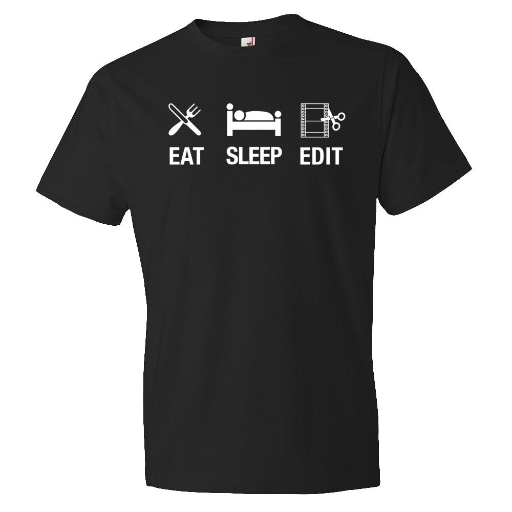 Director Shirt Director Gift Eat Sleep Edit Edit Shirt Editor Shirt Editor Gift Film Shirt Film Gift Directing Shirt OS183 Graphic Tee – Soft Feel · Great Gift For Fans