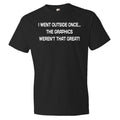 I went outside once gaming Shirt geek shirt computer video game mens geekery tshirt tee father and son shirt gamer shirt geek shirt OS220 Graphic Tee – Aesthetic Look · Perfect For Daily Wear