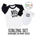 Big BrotherLittle Brother Shirts Toddler Big BroBaby Little Bro Raglan tshirtBodysuit Sibling Shirts Trendy New Baby Baby Gift Graphic Tee – Aesthetic Look · Top Pick For Any Outfit