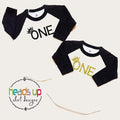 First Birthday Shirts BoyGirl Twins Twin Wild One Birthday tshirts Raglans Trendy 1st Bday Tees BoyGirl Twins Wild 1 Bodysuits Twins Graphic Tee – Soft Feel · Perfect For Daily Wear
