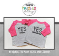 Twin Girl Shirts Yes We Are Twins Yes We Are Identical Raglan tshirts Funny Twins Girls Shirts Gift for Twin Girls Baby Shower Trendy Graphic Tee – Aesthetic Look · Trending Graphic Apparel