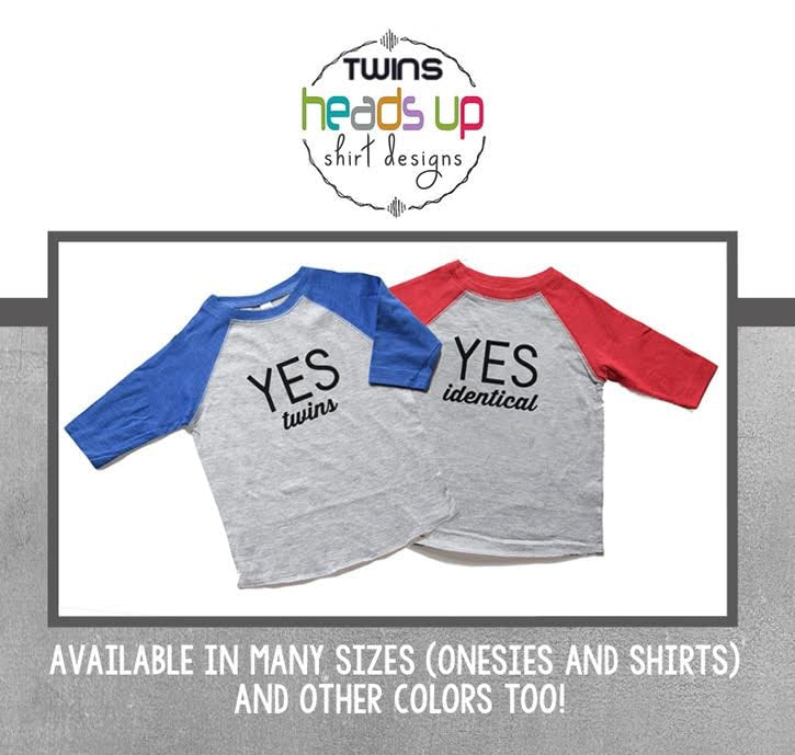 Yes We Are TwinsYes We Are Identical Shirts Funny Raglan Shirts Twin Boys Gifts for Twins Toddler Baby Shower Twins Trendy Onesie Graphic Tee – Premium Graphic · Top Pick For Any Outfit