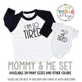 Mommy and Me Set I Am So TiredI Am So Not Tired Set Mom and Baby Matching Shirt Set Trendy Shower Gift Mom and Baby Funny New Mom Graphic Tee – Bold Style · Great Gift For Fans