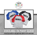 Triplet Baseball Shirts BoyGirl Triplet Raglan tshirts SingleDoubleTriple Triplet Funny MatchingCoordinating Triplets Gift Trendy Graphic Tee – Fan Favorite · High-Quality Print