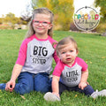 Big SisterLittle Sister Raglan ShirtsBodysuit New Sibling Annoucment Tees Big SisLittle Sis tshirts Raglan Photo Prop Trendy Gift Graphic Tee – Feel-Good Design · High-Quality Print