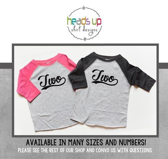 Twins Two Birthday Shirts Raglan BoyGirl 2 Birthday tshirt Twin BoyGirl Second Bday Twins 2nd Birthday Trendy Sports Raglan Tees Graphic Tee – Bold Style · Great Gift For Fans