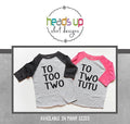 Twin BoyGirl Two Birthday Shirt 2nd Birthday Raglan Twin BoyGirl Second Birthday Twins To Too Two To Two Tutu Trendy Gift Graphic Tee – Aesthetic Look · Must-Have Style