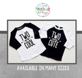 Twin Second Birthday Shirt Raglan BoyGirl 2nd Birthday tshirts BoyGirl Twins Two Cute Two Cool Trendy Two Bday Tees Kids Gift Graphic Tee – Cozy Vibes · Great Gift For Fans