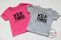Wild and Three Twin Shirts BoyGirl Twins 3rd Birthday Shirt Twin Three Birthday Tees 3 Bday tshirts BoyGirl Twins Toddler Trendy Graphic Tee – Cozy Vibes · Great Gift For Fans
