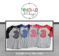 TwinsTriplets 3 Birthday Raglan Shirt BoyGirl Twin three tshirt Chevron 3rd Bday Shirt Third Birthday Tees TwinsTriplets Matching Graphic Tee – Everyday Comfort · Top Pick For Any Outfit