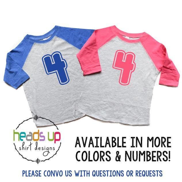 4th Birthday Shirts Raglan BoyGirl Twins Four Bday Tees Twins Twin BoyGirl 4 Birthday Tees Trendy Fourth Bday Shirts Gift Photo Graphic Tee – Aesthetic Look · Great Gift For Fans