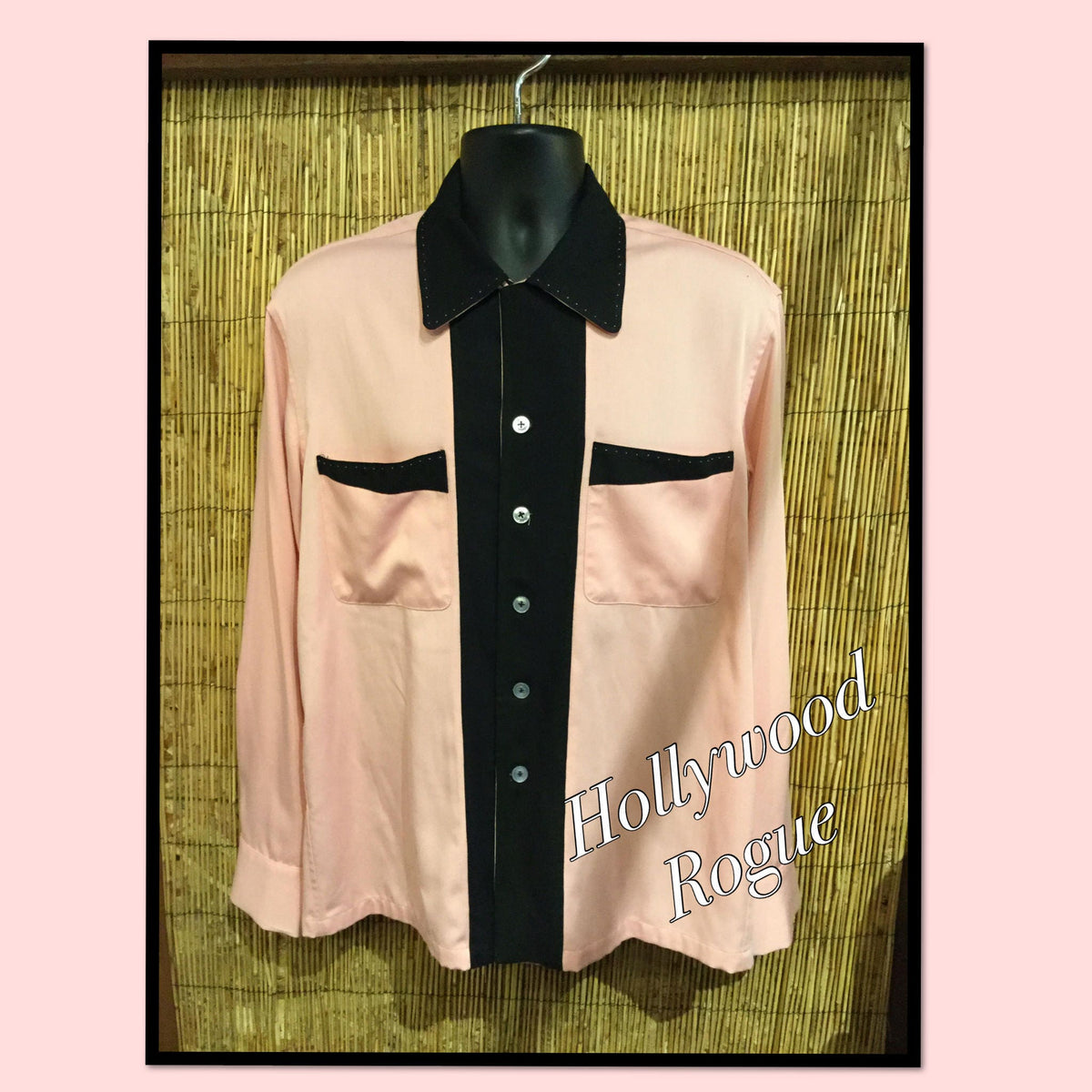 HR003 195039s reproduction Hollywood Rogue two tone shirt Currently available in X large only Graphic Tee – Feel-Good Design · Perfect For Daily Wear