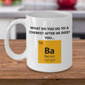Funny Chemistry Gift Chemistry Teacher Gift Chemist Present Barium Joke Chemical Engineer Gift Chemistry Mug Graphic Tee – Bold Style · Great Gift For Fans