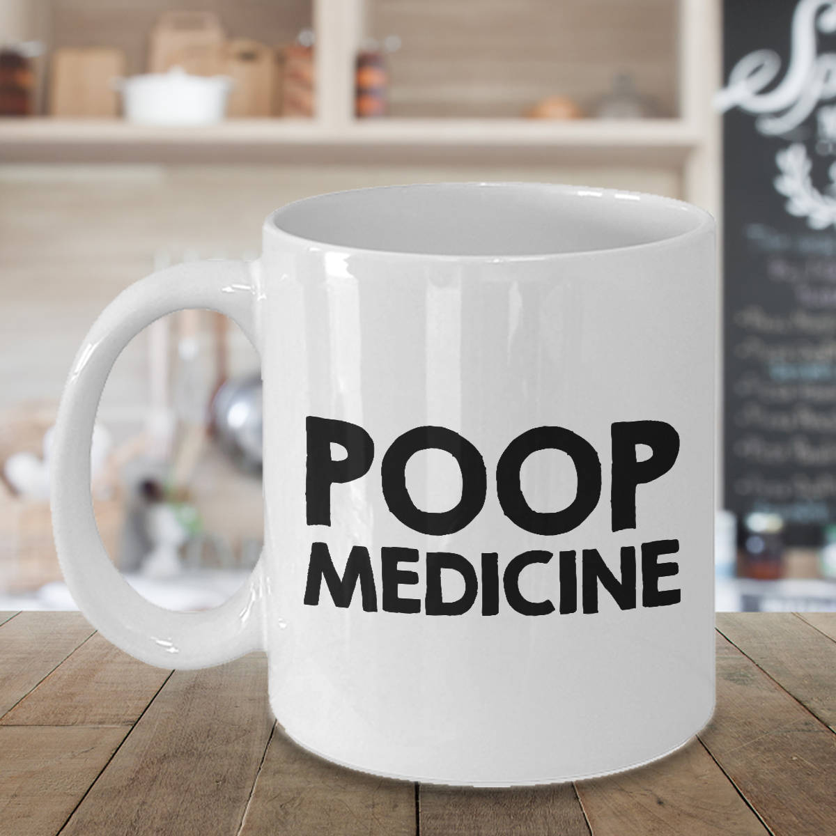 Funny Birthday Mug Funny Christmas Gift Poop Medicine Coffee Makes Me Poop Dad Present Christmas Present for Dad Graphic Tee – Warm & Stylish · Great Gift For Fans