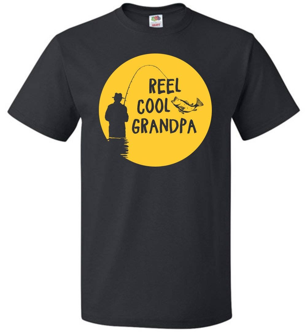 Fishing Gift Reel Cool Grandpa Shirt Grandpa Gift Funny Fishing Shirts Fishing Shirts Fishing Apparel Grandpa TShirt fishing OS396 Graphic Tee – Everyday Comfort · Top Pick For Any Outfit