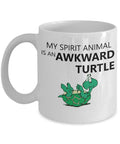 Turtle Gifts Turtle Mug Spirit Animal Mugs Funny Turtle Mug My Spirit Animal Is an Awkward Turtle Graphic Tee – Everyday Comfort · Trending Graphic Apparel