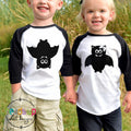 Halloween Shirts Siblings Matching Twin Boy Girl Halloween Bat Tees Raglan Halloween Costume for Twin Babies Trendy Halloween tshirts Kids Graphic Tee – Easygoing Wear · Perfect For Daily Wear