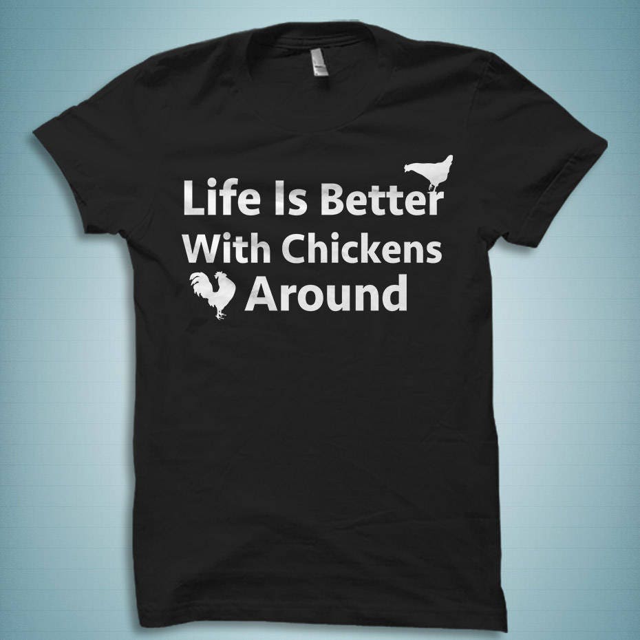 Chicken Shirts Chicken Lady Gift Farm Animal Shirt Farm Gifts Farmer Shirt Farmer Gift Backyard Shirts Chicken Gifts Chicken OH2225 Graphic Tee – Fan Favorite · Must-Have Style
