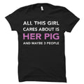 Pig Lady Shirt Pig Lover Gift Pig Gifts Teacup Pig Shirt Kunekune Gifts Pig Lady Gift Piggy Shirts Farmer Gifts Farm Shirts OS599 Graphic Tee – Everyday Comfort · Top Pick For Any Outfit