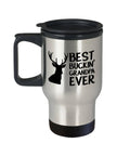 Funny Hunting Travel Mug Gift for Grandpa Best Buckin39 Grandpa Ever Hunting Gift Hunter Gift 14 oz Stainless Steel Graphic Tee – Soft Feel · Top Pick For Any Outfit