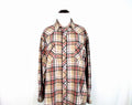 Vintage Wrangler Pearl Snap Flannel Western Cowboy Shirt Wrancher by Wrangler Men39s 2X Neutral Plaid Soft Cotton Flannel Button Down Shirt Graphic Tee – Fan Favorite · Must-Have Style