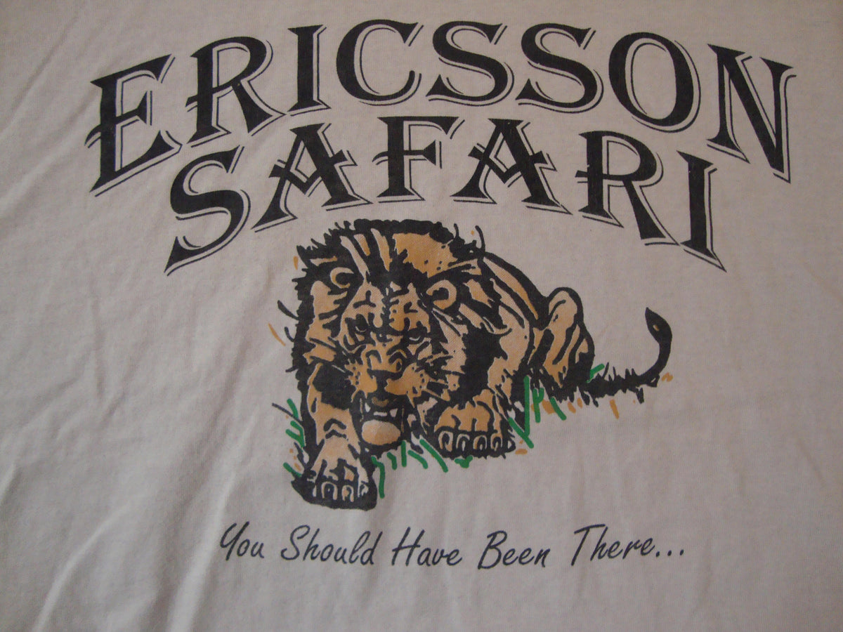 Vintage 9039s Ericsson Safari You Should Have Been There Souvenir Beige T Shirt Size XL Graphic Tee – Cozy Vibes · Top Pick For Any Outfit