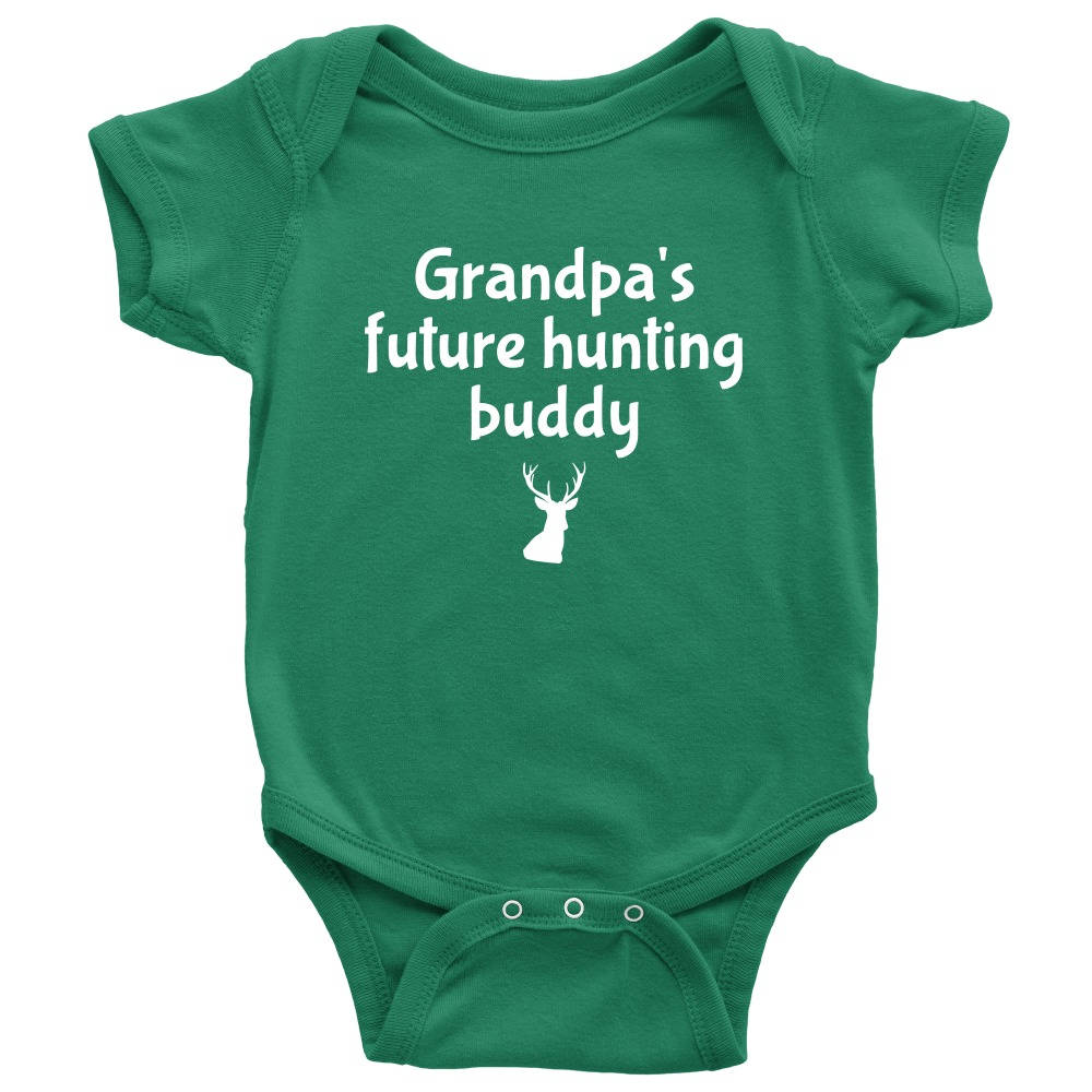 Cute Baby Onepiece Baby Shirt For Future Hunter Grandpa39s Future Hunting Buddy Baby Shower Gift Newborn Through 24 months Sizes Graphic Tee – Premium Graphic · Top Pick For Any Outfit
