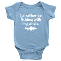 Cute Fishing Baby Onepiece Future Fisherman Baby Shirt Fishing With My Uncle Many Sizes And Colors Baby Shower Gift Idea Graphic Tee – Warm & Stylish · Perfect For Daily Wear