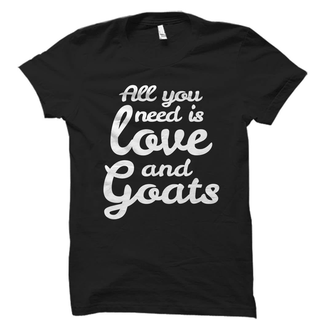 Goat Shirt Goat Lady TShirt Goats Gift Goat Lover Gift Gift for Farmer Small Town Girl Country Gifts Farm Girl Shirt Farm OS594 Graphic Tee – Feel-Good Design · Perfect For Daily Wear