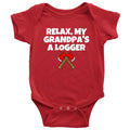 Cute Logging Baby Shirt Baby Onepiece My Grandpa39s A Logger Baby Shower First Birthday Many Sizes And Colors Cotton Graphic Tee – Aesthetic Look · Great Gift For Fans