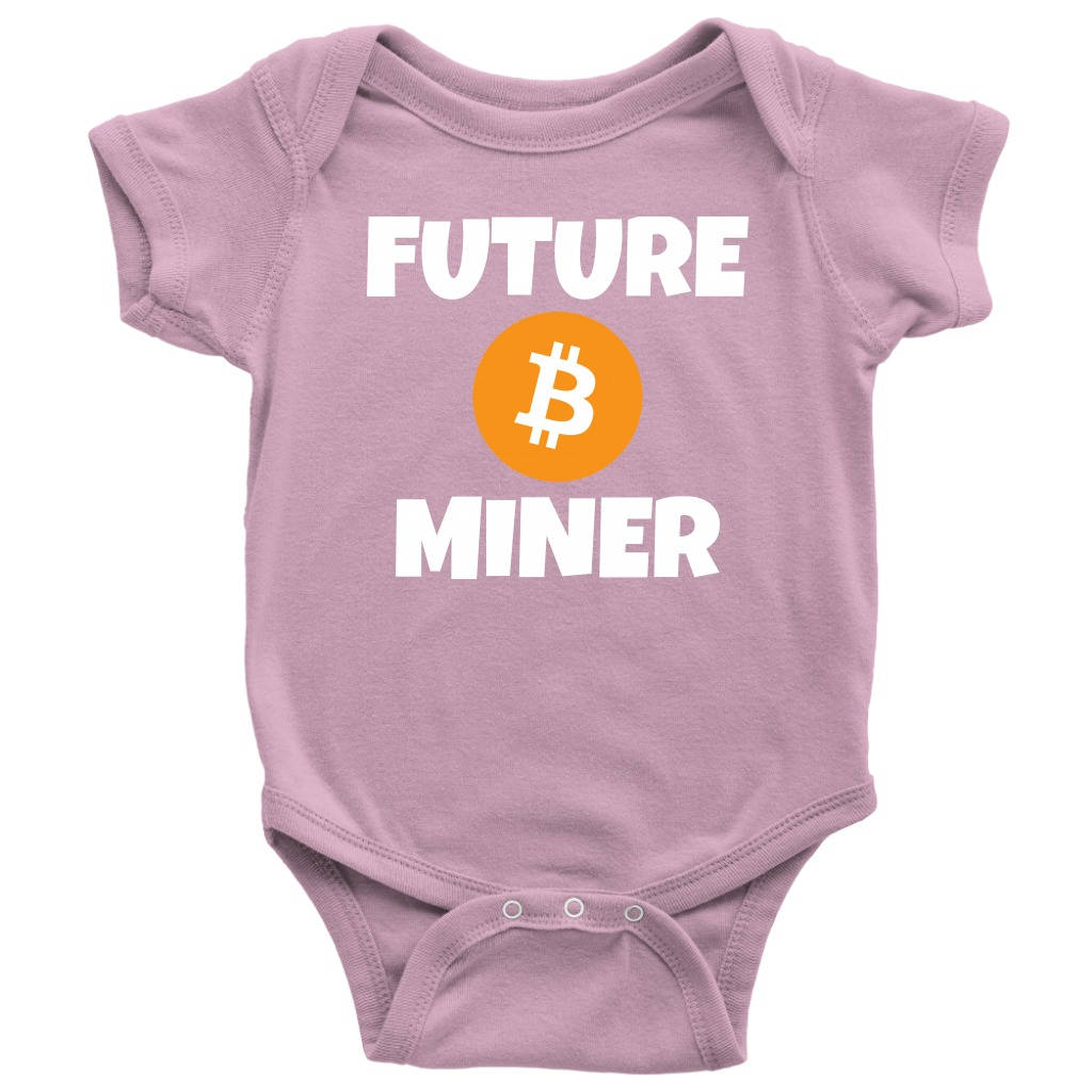 Funny Baby Onepiece Bitcoin Baby Shirt Future Miner Crypto Currencies Many Sizes And Colors All Cotton Bitcoin Mining Graphic Tee – Cozy Vibes · High-Quality Print