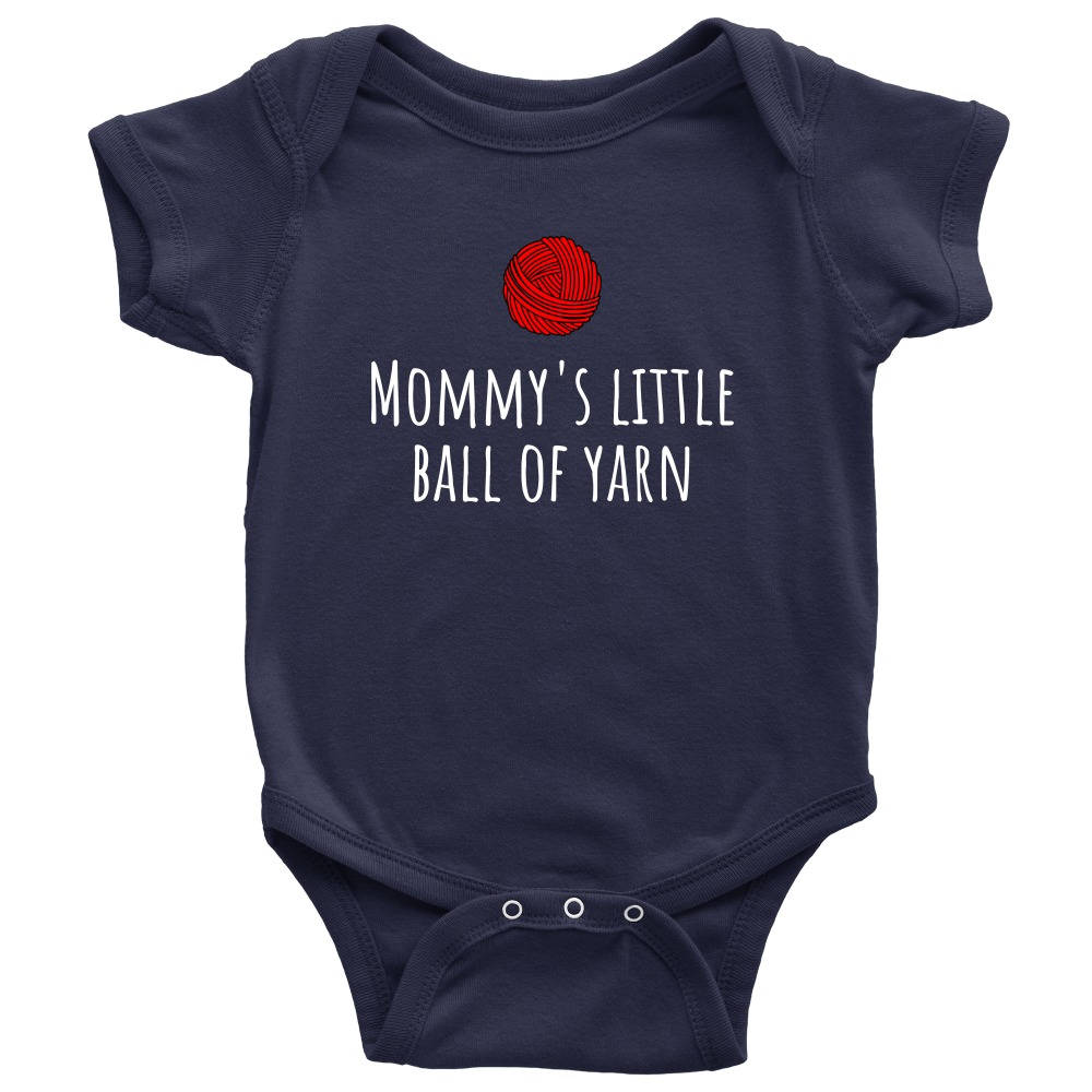 Cute Knitting Baby Onepiece Knitter Baby Shirt Mommy39s Little Ball Of Yarn Baby Shower Gift Customization and Many Colors Graphic Tee – Fan Favorite · Top Pick For Any Outfit