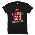 Level 21 Shirt 21st Birthday Shirt 21 Birthday Gift Birthday Gamer Twenty One Shirt Funny Birthday Shirt Birthday Shirt OS1501 Graphic Tee – Feel-Good Design · Great Gift For Fans