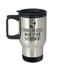 Ballroom Dance Travel Mug Funny Dancer Gift Ballroom Dancing I Dance In Heels Graphic Tee – Everyday Comfort · High-Quality Print