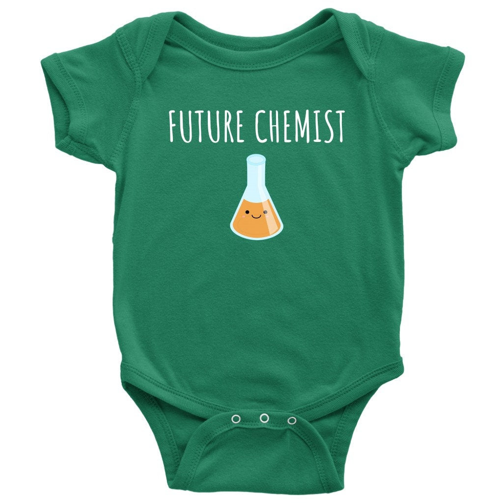 Cute Chemist Baby Shirt Chemistry Baby Onepiece Future Chemist Many Sizes And Colors Available Baby Shower or First Birthday Graphic Tee – Aesthetic Look · Must-Have Style