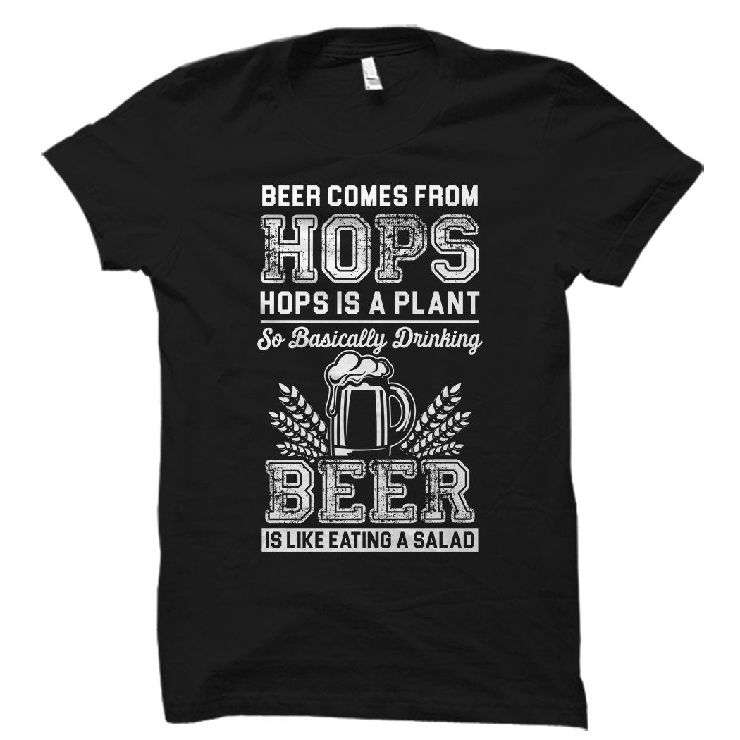 Beer Shirt Beer Gift Beer Fan Shirt Beer Lover Shirt Beer Fan Gift Beer Lover Gift Beer Gifts Beer Shirts Beer Like Eating a Salad OS1449 Graphic Tee – Feel-Good Design · Must-Have Style