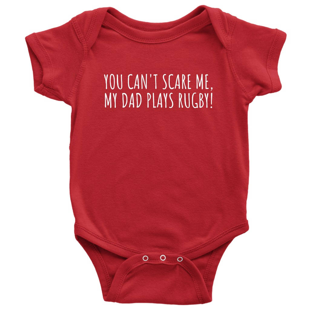 Cute Rugby Baby Shirt Baby Onepiece My Dad Plays Rugby Baby Shower or First Birthday Many Sizes And Colors Available All Cotton Graphic Tee – Bold Style · Trending Graphic Apparel