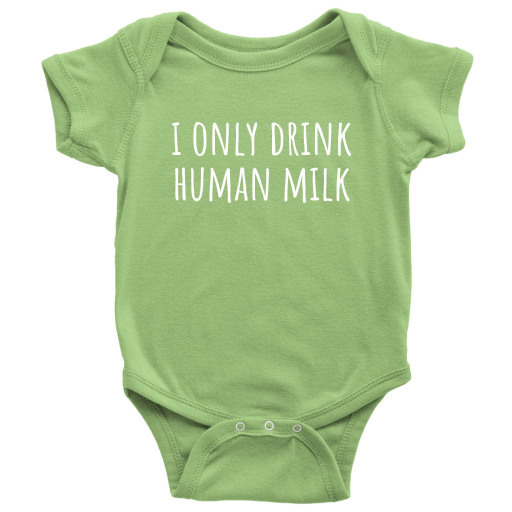Funny Baby Vegan Onepiece Vegan Baby Clothes I Only Drink Human Milk Cute vegan Bodysuit Baby Gift Idea Many Sizes and Colors Graphic Tee – Cozy Vibes · Top Pick For Any Outfit