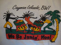 Vintage 9039s Cayman Islands BWI We Be Jamin39 Mon Tourist White T Shirt Size L Graphic Tee – Easygoing Wear · High-Quality Print