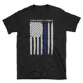 Police Officer T Shirt Law Enforcement American Flag Gift Patriotic Thin Blue Line Shirt Graphic Tee – Soft Feel · Top Pick For Any Outfit