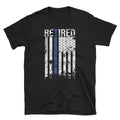 Retired Police Officer T Shirt Law Enforcement Retirement Gift Cop Thin Blue Line Shirt Graphic Tee – Premium Graphic · Great Gift For Fans