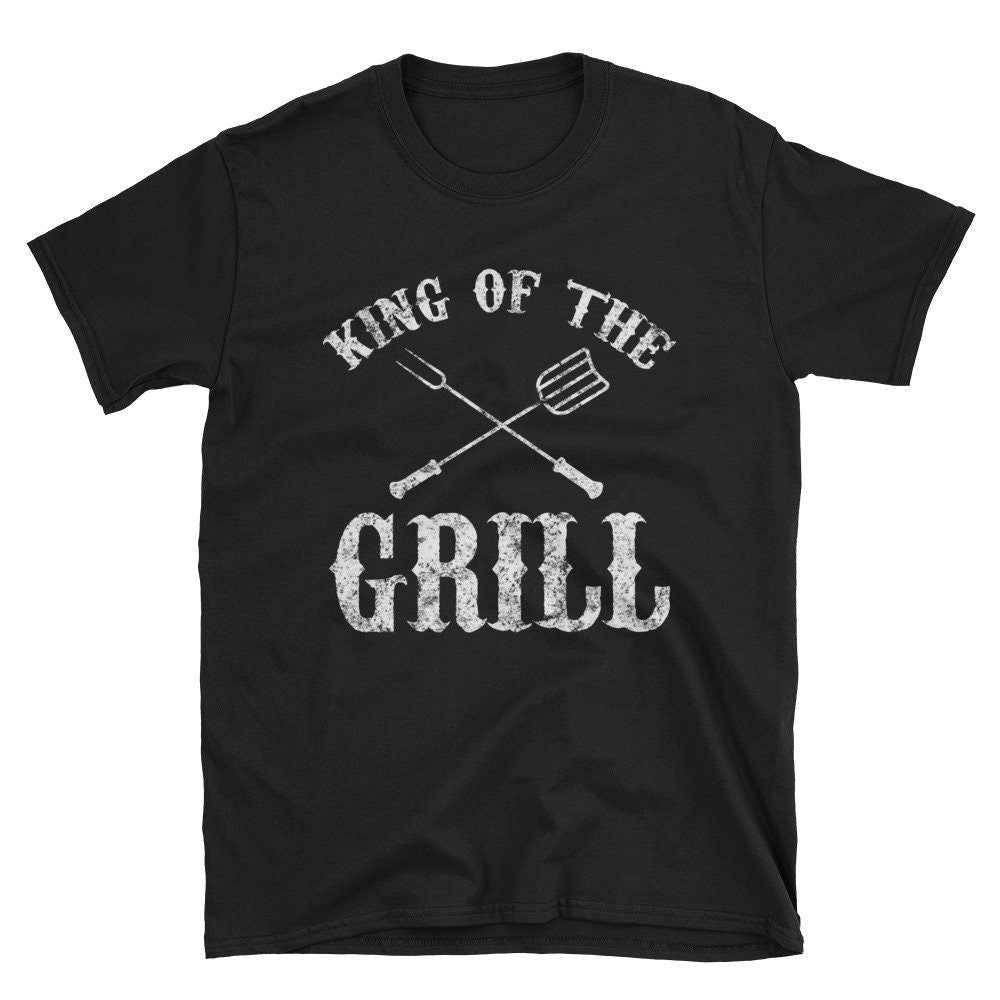 Funny BBQ Shirt Barbecue King of the Grill T Shirt Gift Graphic Tee – Aesthetic Look · Top Pick For Any Outfit
