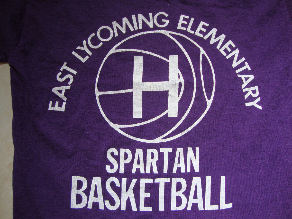 Vtg 8039s East Lycoming Elementary Spartan Basketball Jersey 12 Purple T Shirt S Jersey – Fan Favorite · Trending Graphic Apparel