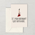 Funny Guitarist Birthday Card Printable Guitar Card Guitar Player Birthday Card Vintage Guitar Guit Outta Here Instant Download Graphic Tee – Feel-Good Design · Must-Have Style
